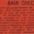 005 DAYTONA 500 MILE RACE, CLOSED-CIRCUIT TV, SUNDAY FEB.22, 1970 RAIN CHECK RULES ON TICKET STUB, HAMPTON ROADS COLISEUM, HAMPTON,VIRGNIA