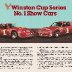 WINSTON CUP SERIES NUMBER 1 SHOW CARS FORD THUNDERBIRD AND CHEVROLET MONTE CARLO POST CARD OO6A FRONT