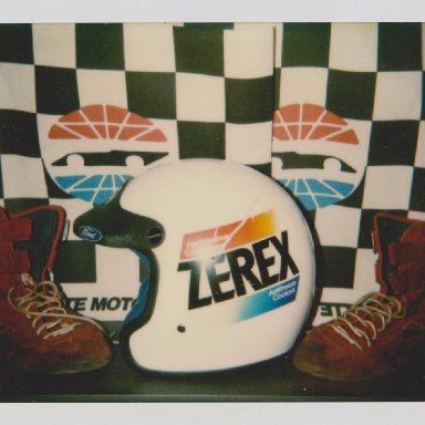 #7 ALAN  KULWICKI ZEREX RACE HELMET, RACE SHOES 04 003