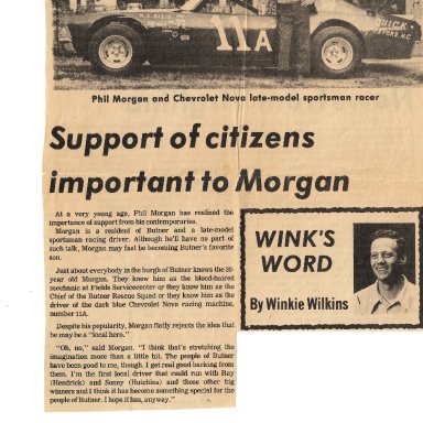 Phil Morgan support of citizens