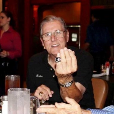 Harlow showing Rex White HOF Ring