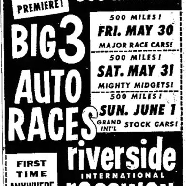 June 1, 1958 Riverside International Raceway