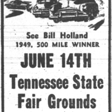 June 14, 1952 Nashville Fairgrounds Speedway
