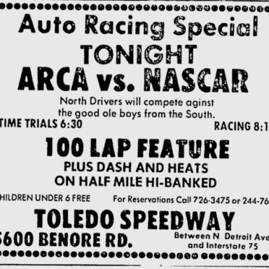 July 28, 1973 Toledo Speedway