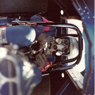 Gary Dyer in the Mr. Norm Challenger funny car