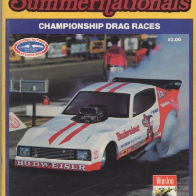 NHRA Summernationals Program