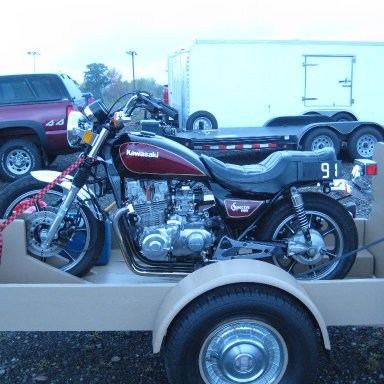 Home built trailer.