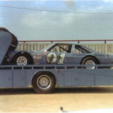 Sonny Hutchins on the trailer