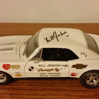 Bill "Grumpy" Jenkins signed 67' Camaro