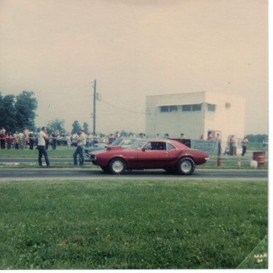 Stan Witzel driving Ron Brown's Camaro