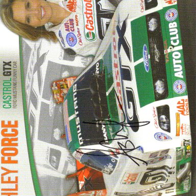 Autographed 2008 Ashley Force