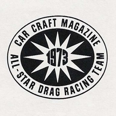 1973 car craft decal