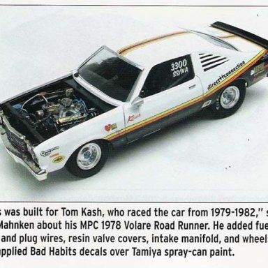 Road runner model picture in magazine