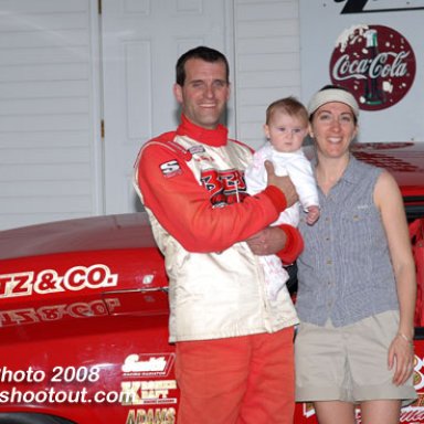 2008 RAM Cecil County Winner's Circle with Family (Dude, Anna Katherine, Kate)