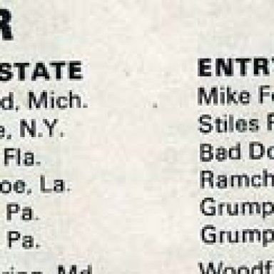 1970 pro stock entry page 1