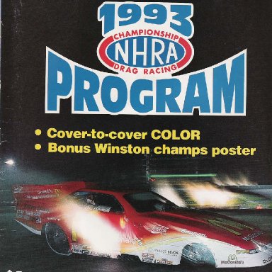 1993 INDY program cover