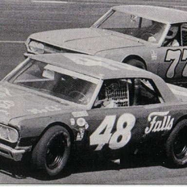 Darrell Waltrip(48) and Harry Gant