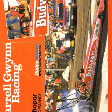1988 Darrell Gwynn Budweiser Top Fuel Dragster