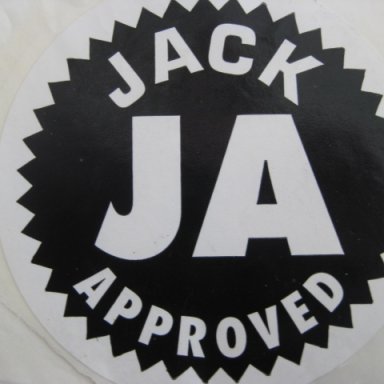 Jack Approved decal.