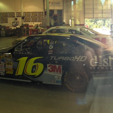 Inside Roush Racing shop