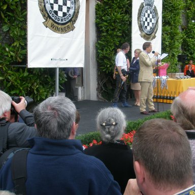 Lord March introducing the US Drag Racing Team 2008