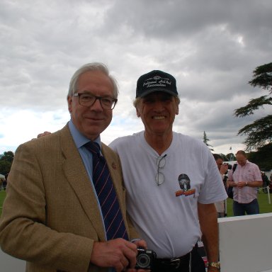 Floyde Lippincot Jr, with a local friend