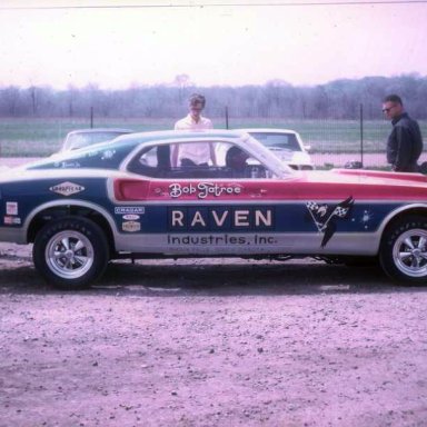 Bob Tatroe jet mustang funny car thompson 1969 Todd Wingerter photo