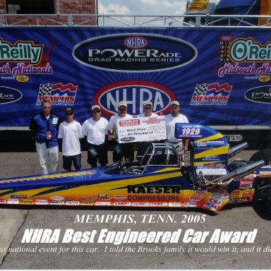 Brooks dragster winners photo