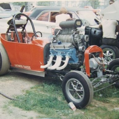 Cliff Bell Blown Pontiac  aa-a 1967 dragway 42 photo by Todd Wingerter