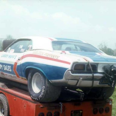 Larry Huff 1973 Dragway 42 rear view  photo by Todd Wingerter