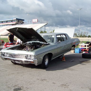 # 1088 Mike Thompson 68 Caprice ran 9.50's