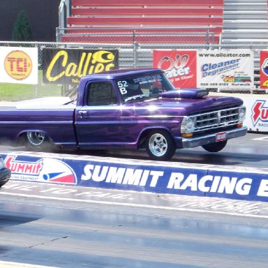 # 1131 Earl Schexnayder 71 Ford f-100 runs 9.30s