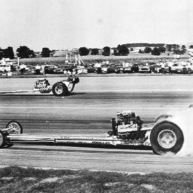 1970 Burnout @ circuit race