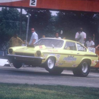 Gemlers Vega coming off Dragway 42 1973  photo By Todd Wingerter