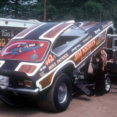 Jim Nicoll 1975 Dragway 42 pit  photo by Todd Wingerter