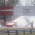 The Virginian burnout at Dragway 2 1972  photo by Todd Wingerter