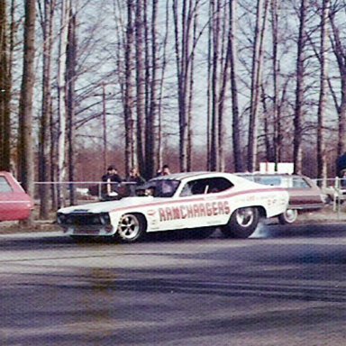 Ramchargers Funny car at Milan burnout