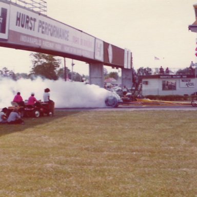 Top Fuel Burnout at 1974 Indy