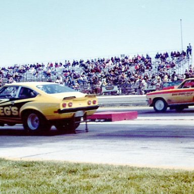Jeg coughlin Sr vs B & B speed shop 1973 INDY div 3 wcs