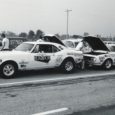 1973 Indy staging lane our 68 Camaro ss-ha