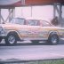 1955 Chevy Gasser coming off at Dragway 42 1971 photo by Todd Wingerter