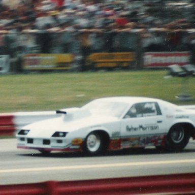 1987 INDY Lee Shepherd at speed