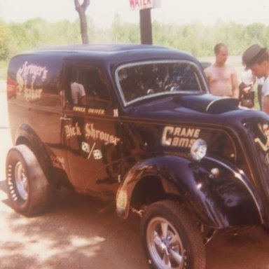 Dick Shroyer Shaker Anglia 1967 Dragway 42  photo by Todd Wingerter