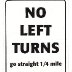 no left turn