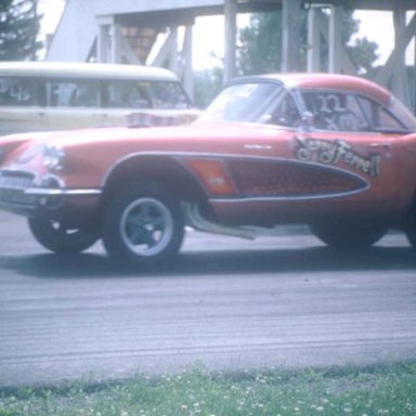 Jerry ferrell Coming off 1969 Dragway 42  photo by Todd Wingerter
