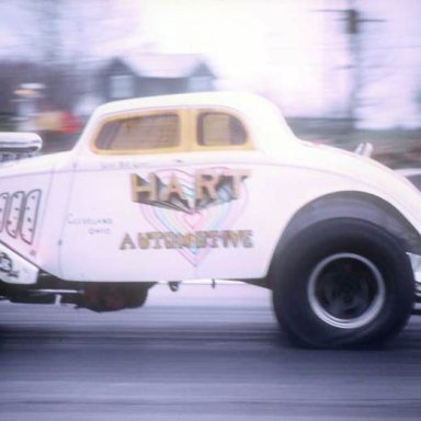 Hart Auto aa-gs33 willys coming off Dragway 42 1971  photo by Todd Wingerter