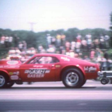 Ohio George off line at Dragway 42  1970   photo by Todd Wingerter