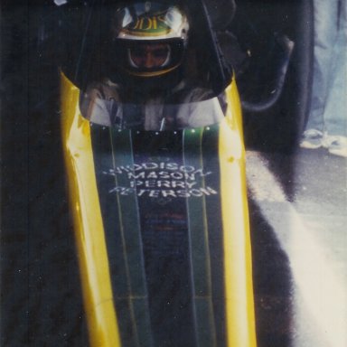 Garth Widdison in the Utah Charger Top Fuel dragster