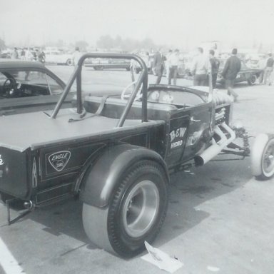 B&W Hydro roadster at 1963 Winternationals