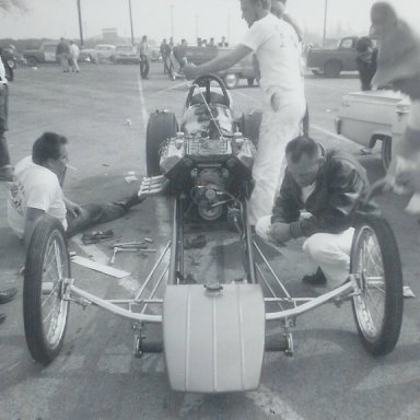 Unidentified dragster at 1963 Winternationals